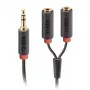 Audio stereo kabelis SBS Audio 3.5 mm ligzdu sadalītājs