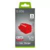 Lādētājs SBS Mobile TETRGAN1C20R — 20W USB-C AC iekštelpu lādētājs viedtālrunim, planšetei, viedpulkstenim, austiņām (sarkans)
