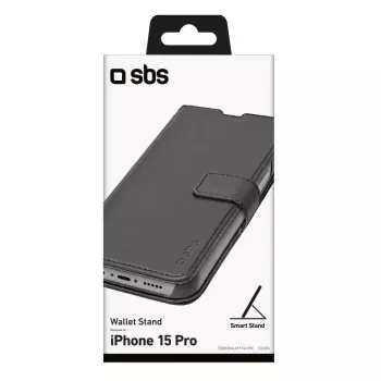 SBS TEBKWALIP1561PK Maciņš iPhone 15 Pro 6.1 collu Melns
