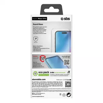 SBS TESCRGLIP1561P Apple iPhone 15 Pro rūdīta stikla aizsargplēve