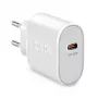 Mobilās ierīces lādētājs SBS Mobile TETR1CPD30 — USB Type-C 1 ports, AC iekštelpu, 100–240V ieeja, līdz 20V izeja, balts