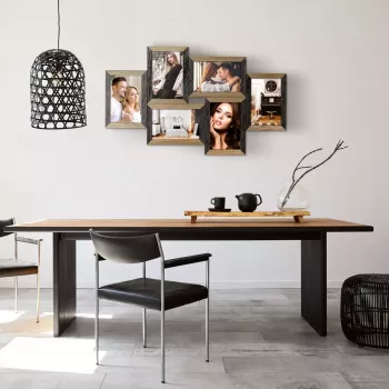 Foto rāmju komplekts ZEP Vercelli Melns Brūns MDF 535x320 mm