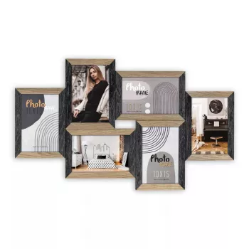Foto rāmju komplekts ZEP Vercelli Melns Brūns MDF 535x320 mm