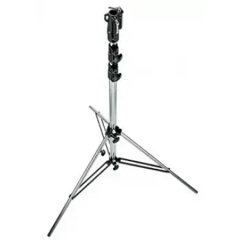 Statīva kāja Manfrotto 126CSU — viena kāja, maks. slodze 40 kg, maks. augstums 3.33 m, svars 8.3 kg, sudraba