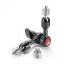 Tripoda piederums Manfrotto 244MICRO — alumīnijs/tērauds, 150 mm garums, 3 kg slodze, melns