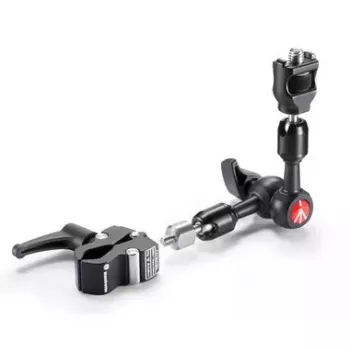 Statīva piederums Manfrotto 244MICROKIT — melns, 1/4 collu savienojuma vītne, 3 kg maksimālā slodze