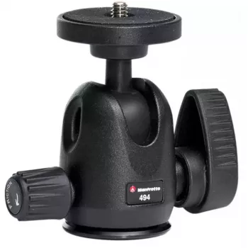Galviņa Manfrotto MH494-BH melna alumīnija 1/4 collu lodveida