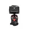 Manfrotto MH490-BH lodveida galva 1/4 collas, alumīnijs, melna, augstums 90 mm, svars 190 g