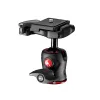 Manfrotto MH490-BH lodveida galva 1/4 collas, alumīnijs, melna, augstums 90 mm, svars 190 g