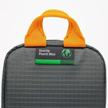 Lowepro GearUp Pouch Mini organizators pelēks oranžs