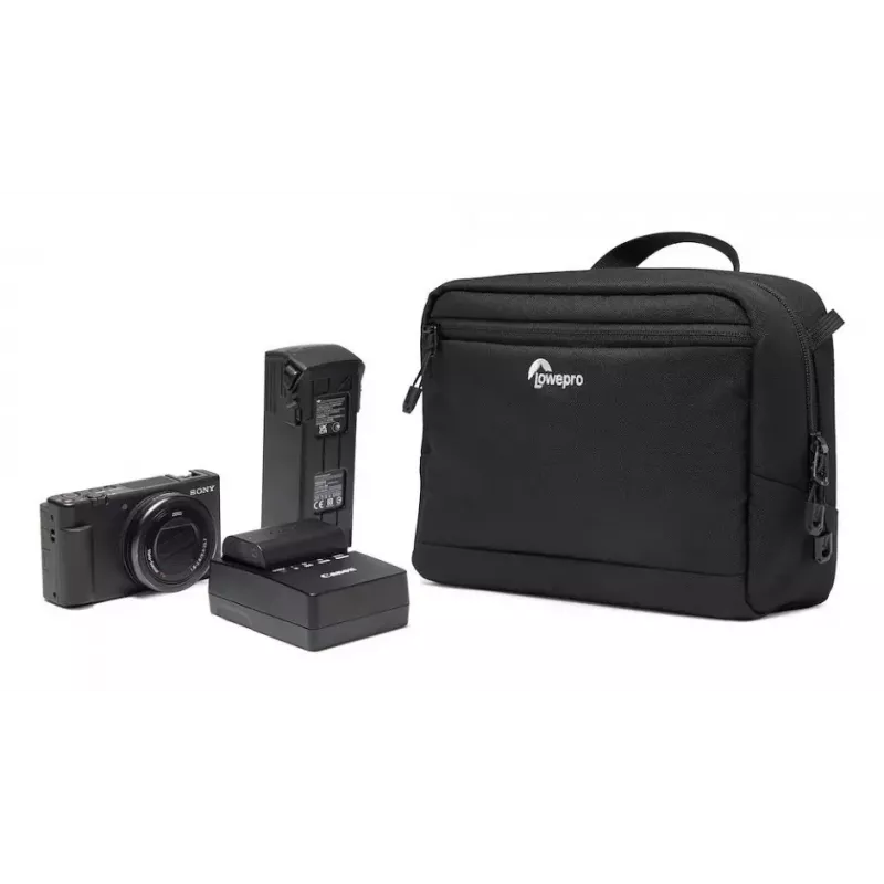 Maciņš Lowepro ProTactic CS 120 III, poliesters, melns/oranžs, 270g