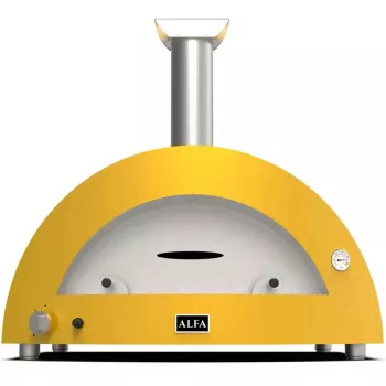 Picas krāsns Alfa Forni Moderno 5 Pizze Hybrid Fire Yellow FXMD-5P-GGIA-DE – hibrīda āra krāsns 5 picām