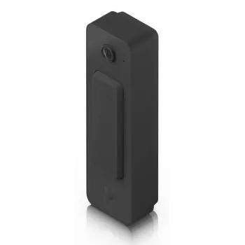 Durvju zvans UBIQUITI Doorbell Lite Black — vadu PoE video durvju zvans, 5 MP, 2560×1920, IPX5, metāla un polikarbonāta korpuss