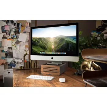 Twelve South HiRise Pro galda statīvs melns/koks brīvi stāvošs