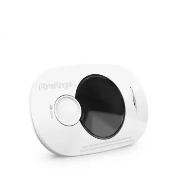 Gāzes detektors FireAngel FA3322-EUX10 — CO elektroķīmiskais sensors, LCD displejs, 3 V baterija, ABS korpuss