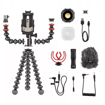 Joby GorillaPod Mobile Vlogging Kit JB01645-BWW 3 kājas 540g Melns Sarkans