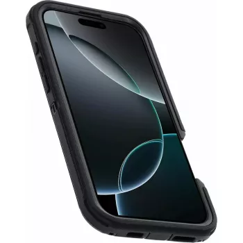 Aizsargmaciņš tālrunim OTTERBOX Defender Series ar MagSafe Silikona Melns Apple iPhone 16 Pro Max
