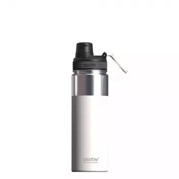 Asobu Alpine pudele 530 ml Nerūsējošais tērauds Balta Pārgājieniem