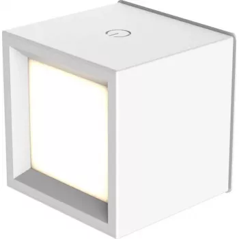 Āra bateriju dārza lampa NewGarden LUMBOX080BXWLNW balta