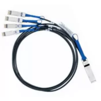 Nvidia MC2609130-001 InfiniBand/optiskais kabelis 1 m QSFP 4x SFP+ Melns