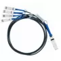 Nvidia MC2609130-001 InfiniBand/optiskais kabelis 1 m QSFP 4x SFP+ Melns
