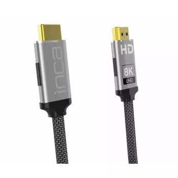 HDMI kabelis Inca IHM-03T 3m HDMI Type A vīrietis-vīrietis 2.1 Pelēks