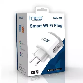 Inca IWA-283 Viedais Kontaktligzda Iekštelpām un Ārtelpām Wi-Fi 16A Balta