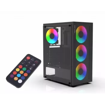 PC korpuss Inca EMG-15XN Midi Tower Melns