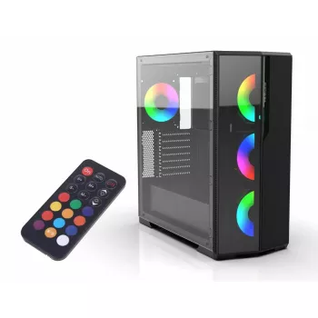 PC korpuss Inca EMG-17XN Midi Tower Melns