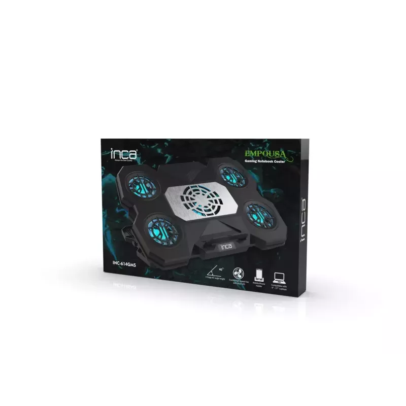 Dzesēšanas paliktnis klēpjdatoram INCA INC-614GMS, ergonomisks, kluss