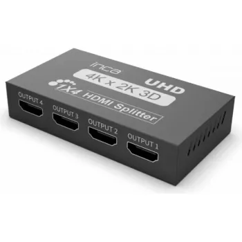 HDMI sadalītājs INCA IHSK-430 HDMI 1.4b, atbalsta 4K izvadi uz vairākiem ekrāniem
