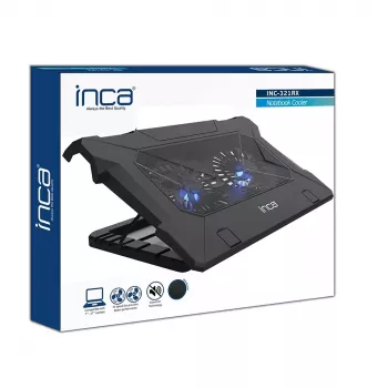 Dzesēšanas paliktnis klēpjdatoriem Inca INC-321RX 43,2 cm 2 ventilatori Melns