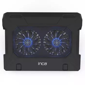 Dzesēšanas paliktnis klēpjdatoriem Inca INC-321RX 43,2 cm 2 ventilatori Melns