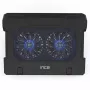 Dzesēšanas paliktnis klēpjdatoriem Inca INC-321RX 43,2 cm 2 ventilatori Melns