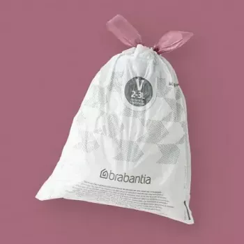 Atkritumu maisiņi BRABANTIA 100253 3 L tvertnēm, balti, plastmasa, 40 gab.