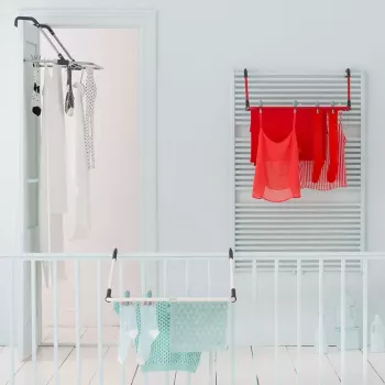 Brabantia drēbju žāvētājs ar pakaramo klipšiem Brabantia 105241, balts, 710mm x 290mm x 690mm