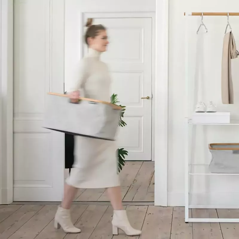 Veļas grozs Brabantia 118180 40L Taisnstūrveida Pelēks