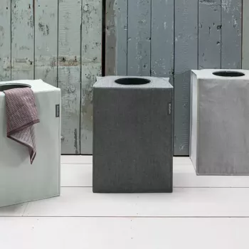 Veļas grozs Brabantia 120381 55 L Taisnstūrveida Melns