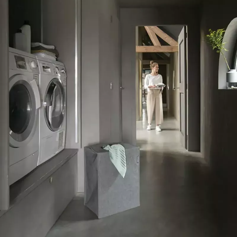 Veļas grozs Brabantia 120381 55 L Taisnstūrveida Melns