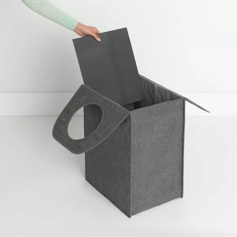 Veļas grozs Brabantia 120381 55 L Taisnstūrveida Melns