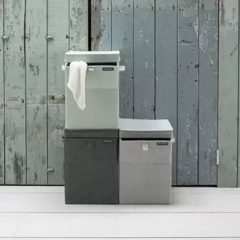 Veļas grozs Brabantia 120442 35L Taisnstūrveida Melns