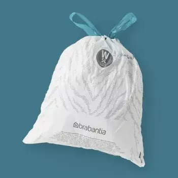 Atkritumu maisi BRABANTIA 137846, 45 L, balti, 40 gab.