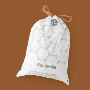 Atkritumu maisi BRABANTIA 12 L Balti, 40 gab. (modelis 138041) plastmasas ieliktņi 490×357 mm