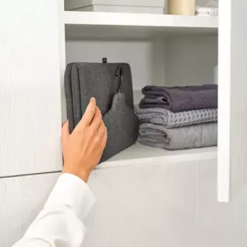 Brabantia Pepper Black tvaika gludināmais dēlis (salokāms)
