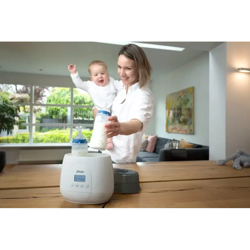 Pudeļu sildītājs Alecto BW700TWIN — dubults 3-in-1 elektriskais pudeļu sildītājs, 512 W, 230 V, balts