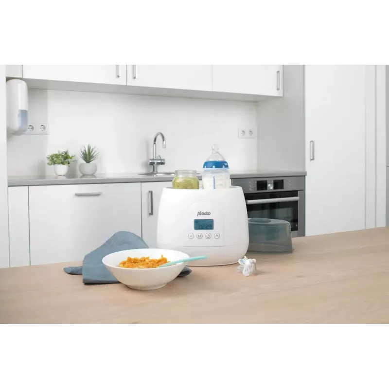Pudeļu sildītājs Alecto BW700TWIN — dubults 3-in-1 elektriskais pudeļu sildītājs, 512 W, 230 V, balts