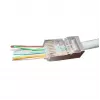 RJ-45 vadu savienotājs Gembird LC-PTF-01/100, F/UTP, brūns/sudrabs/caurspīdīgs, 10 gab.