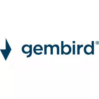 Galda lampa Gembird TA-WPC10-LED-01-MX ar bezvadu lādētāju melna balta