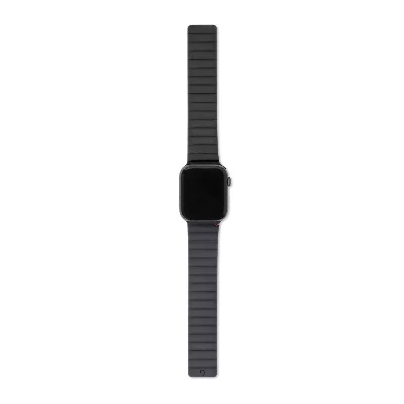 Decoded D21AWS44TS3SCL Charcoal Silikona Magnētiskā Siksniņa Apple Pulkstenim
