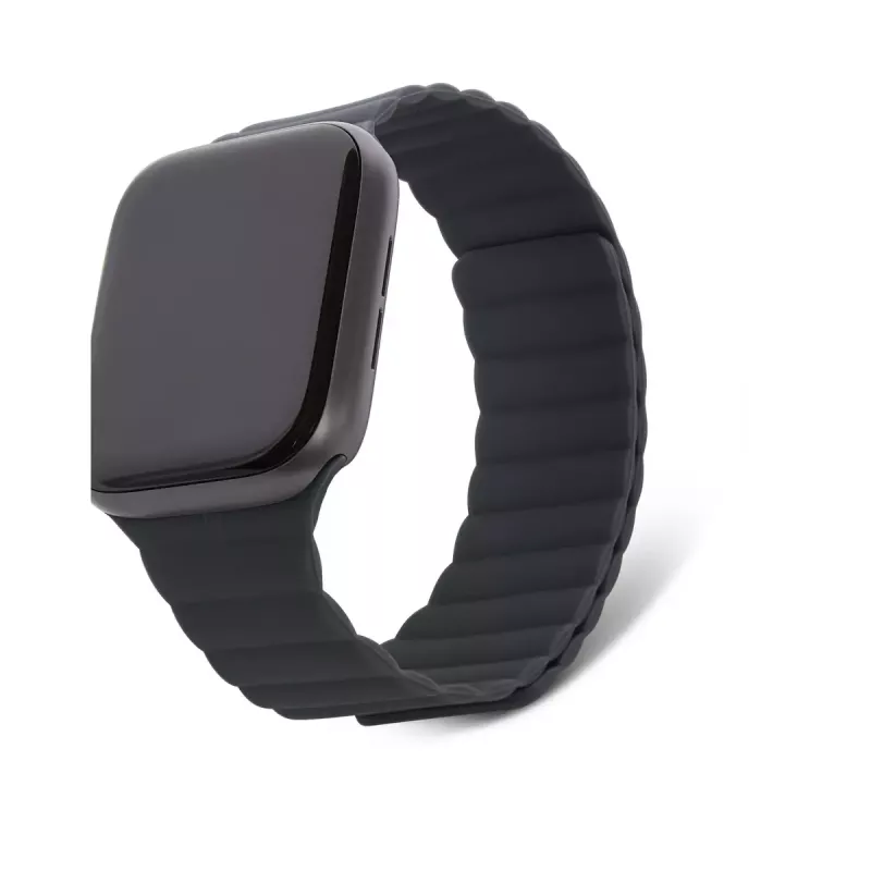 Decoded D21AWS44TS3SCL Charcoal Silikona Magnētiskā Siksniņa Apple Pulkstenim